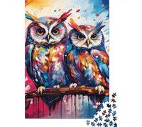 1000 Piece Art Owl Animals Jigsaw Puzzles for Adults Puzzle Adult Jigsaw Puzzle Home Decoration Puzzle Toys 1000pcs (75x50cm)