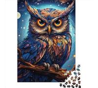 1000 Piece Art Owl Animals Jigsaw Puzzles for Adults Wood Puzzle Jigsaws for Adults 1000pcs (75x50cm)