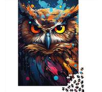 1000 Piece Art Owl Animals Jigsaw Puzzles for Adults Wooden Puzzles for Teenagers Gifts Unique Home Decor And Gifts 1000pcs (75x50cm)