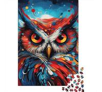 1000 Piece Art Owl Jigsaw Puzzles for Adults Paper Puzzle for Adults And Teenager Educational Puzzle 1000pcs (38x26cm)