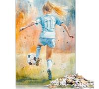 1000 Piece Art Plays Football Puzzles For Adults Wooden Puzzles Brain Teaser Puzzles For Children 1000pcs (75x50cm)
