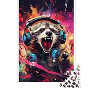 1000 Piece Artistic Civet Cat Jigsaw Puzzles for Adult Teenagers Paper Puzzles For Family Fun & Game Night 1000pcs (38x26cm)