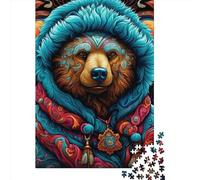 1000 Piece Artistic Civet Cat Square Puzzles for Adults And Wooden Puzzles Family Activity 1000pcs (75x50cm)