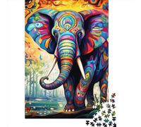 1000 Piece Artistic Elephant Animals Jigsaw Puzzlesfor Adults Puzzle Jigsaws for Adults Unique Home Decor And Gifts 1000pcs (38x26cm)