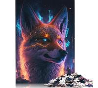 1000 Piece Artistic Fox Jigsaw Puzzles for Adult Teenagers Wooden Puzzles For Family Fun & Game Night 1000pcs (75x50cm)