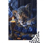 1000 Piece Artistic Lion Jigsaw Puzzles for Adult Teenagers Wooden Puzzles Sustainable Puzzle for Adults | Games 1000pcs (75x50cm)
