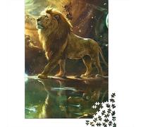 1000 Piece Artistic Lion Jigsaw Puzzles for Adults Paper Puzzle for Adults And Teenager Educational Puzzle 1000pcs (38x26cm)
