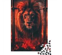 1000 Piece Artistic Lion Jigsaw Puzzlesfor Adults Paper Puzzle Jigsaws for Adults For Family Fun & Game Night 1000pcs (38x26cm)