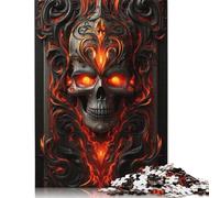 1000 Piece Artistic Skeleton Jigsaw Puzzle for Adult Teenagers Wood Jigsaw Puzzles Educational Game Challenge Toy Birthday Gifts 1000pcs (75x50cm)