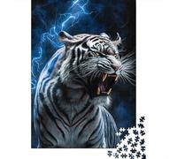 1000 Piece Artistic Tiger Adult Puzzles Paper Puzzle for Adults Educational Game Challenge Toy 1000pcs (38x26cm)