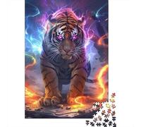 1000 Piece Artistic Tiger Adult Puzzles Paper Puzzle for Adults Educational Game Challenge Toy 1000pcs (38x26cm)
