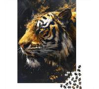 1000 Piece Artistic Tiger Adult Puzzles Paper Puzzle for Adults Educational Game Challenge Toy 1000pcs (38x26cm)