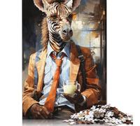 1000 Piece Artistic Zebra Jigsaw Puzzles for Adults Puzzle Jigsaws for Adults& Teenagers Age 12 Years Up 1000pcs (75x50cm) <