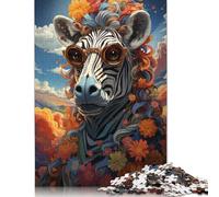 1000 Piece Artistic Zebra Jigsaw Puzzles for Adults Puzzles for Adults Puzzles Unique Home Decor And Gifts 1000pcs (75x50cm)
