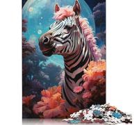 1000 Piece Artistic Zebra Jigsaw Puzzlesfor Adults Puzzle Jigsaws for Adults Unique Home Decor And Gifts 1000pcs (38x26cm)