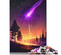 1000 Piece Asteroid Sunset Landscape Square Puzzle for Adults, Wooden Puzzles Puzzle Hands-on Game 1000pcs (75x50cm)