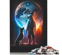 1000 Piece Astronaut And Dog Journey Square Puzzles for Adults And Wooden Puzzles Family Activity 1000pcs (75x50cm)