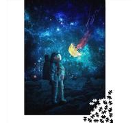 1000 Piece Astronaut And JellySpace Jigsaw Puzzlesfor Adults Puzzle Jigsaws for Adults Unique Home Decor And Gifts 1000pcs (75x50cm)