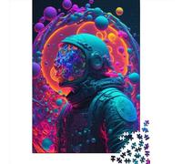 1000 Piece Astronaut Creation Jigsaw Square Puzzle for Adults & Wooden Puzzles Educational Game Challenge Toy 1000pcs (75x50cm)