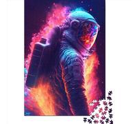 1000 Piece Astronaut In Space Jigsaw Puzzles for Adults Wooden Puzzle for Adults And Teenager Educational Puzzle 1000pcs (75x50cm)