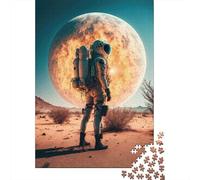 1000 Piece Astronaut On New Planet Puzzles for Adults & Paper Puzzles Educational Puzzle Family Game 38x26cm/1000pcs