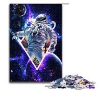 1000 Piece Astronaut Puzzles Gifts Jigsaw for Adults Christmas Wishlist with Santa Claus for Teenager Age 14 Up 75x50cm