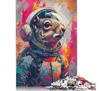 1000 Piece Astronaut Space Squirrel Jigsaw Puzzlesfor Adults Paper Puzzle Jigsaws for Adults For Family Fun & Game Night 1000pcs (75x50cm)
