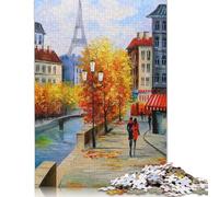 1000 Piece Autumn Paris Adult Puzzles Puzzles for Adults Jigsaw Puzzles for Adults Educational Game Challenge Toy 38x26cm/1000pcs