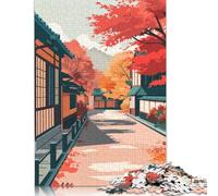 1000 Piece Autumn Street in Japan Jigsaw Puzzle for Adult Teenagers Puzzle Jigsaws for Adults Unique Home Decor And Gifts 38x26cm/1000pcs