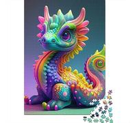 1000 Piece Baby Dragon Jigsaw Puzzles for Adults Wooden Puzzle for Adults And Teenager Educational Puzzle 1000pcs (75x50cm)