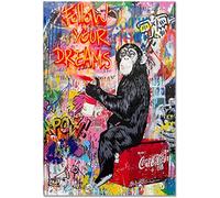 1000-piece Banksy Paper Graffiti Collage Monkey Poster Paper Puzzle for Adults and Children, 50x70cm