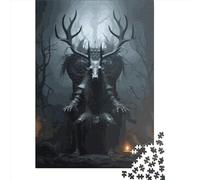 1000 Piece Baphomet On A Throne Square Puzzle for Adults Paper Puzzles Educational Puzzle Family Game 38x26cm/1000pcs