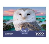 1000 Piece Barn Owl Jigsaw Puzzle for Adults - A Mindful Challenge, Family Game, Coral Jigsaws, Decoration Unique Gift 70x50cm/1000pcs