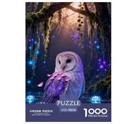 1000 Piece Barn Owl Jigsaw Puzzles for Adults - Family Fun, Educational Games, Forest Jigsaws, Home Decoration Birthday Gifts 38x26cm/1000pcs