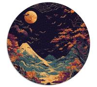 1000 Piece Bat Game Puzzle for Adults Gifts Fun Challenging Home Decors Brainteasing Vampire Bat Jigsaw Puzzle for Women Men Adult 1000pcs (67.5x67.5cm)