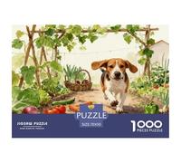1000 Piece Beagle Jigsaw Puzzle for Adults Kids - Challenging Game, Vegetable Garden Puzzles, Decoration Gifts 70x50cm/1000pcs
