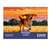 1000 Piece Beagle Jigsaw Puzzle for Adults Kids - Family Fun, Family Game, Sun Yellow Grass Jigsaws, Decoration Gifts 70x50cm/1000pcs