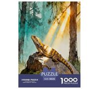 1000 Piece Bearded Dragon Jigsaw Puzzle for Adults Kids - Family Fun, Family Happy Game, Woods Puzzle, Decoration Unique Gift 38x26cm/1000pcs