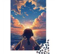 1000 Piece Beautiful Anime Landscape Jigsaw Puzzle for Adult Teenagers Paper Puzzle Christmas Eve Gifts 1000pcs (38x26cm)