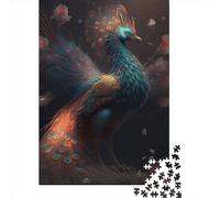1000 Piece Beautiful Peacock Jigsaw Puzzle for Adult Teenagers Christmas Eve Gifts 1000pcs (75x50cm)