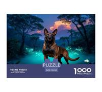 1000 Piece Belgian Malinois Jigsaw Puzzle for Adults - A Mindful Challenge, Family Game, Rainforest Jigsaws, Home Decoration Birthday Gifts 70x50cm/1000pcs