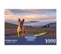 1000 Piece Belgian Malinois Jigsaw Puzzle for Adults - Challenging Brain Teaser, Plateau Meadow Jigsaws, Decoration Birthday Gifts 38x26cm/1000pcs