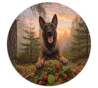 1000 Piece Belgian Malinois Jigsaw Puzzle for Adults & Kids - Family Game Night & Educational Fun, Forest Puzzles, Home Decoration Birthday Gifts 1000pcs (67.5x67.5cm)