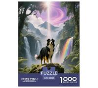 1000 Piece Belgian Shepherd Jigsaw Puzzles for Adults Kids Challenge Toy Family-Friendly Brain Teaser Decoration Dog Forest Puzzles Gifts 38x26cm/1000pcs