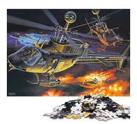 1000 Piece Bell Kiowa OH58 Helicopter Square Puzzles for Adults & Paper Puzzles Educational Game 38x26cm/1000pcs