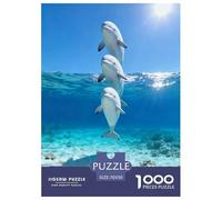 1000 Piece Beluga Whale Jigsaw Puzzle for Adults & Kids - Family-Friendly Brain Teaser, Ocean Puzzles, Decoration Unique Gift 70x50cm/1000pcs