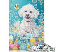 1000 Piece Bichon Frise Dog Jigsaw Puzzlesfor Adults Teenagers Puzzles Jigsaw Puzzles for Adults Gifts 1000pcs (75x50cm)