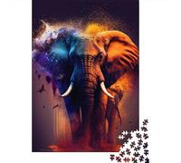 1000 Piece Big Bold Elephant Jigsaw Puzzle for Adult Teenagers Wooden Learning Educational Toys 1000pcs (75x50cm)