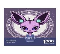 1000 Piece Big Ear Rabbit Purple Jigsaw Puzzles Great Gift for Adults Challenging Games Home Decoration Fantasy Animals Jigsaw Puzzle for Women Men Adult 70x50cm/1000pcs
