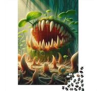 1000 Piece Big Mouth Monster Square Puzzles for Adults & Wooden Puzzles Educational Game 1000pcs (75x50cm)